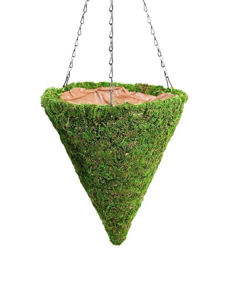 Long Hanging Artificial Spanish Moss Basket (135cm)