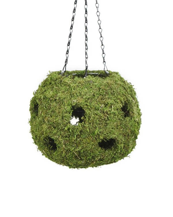 MossWeave Hanging Ball Planter