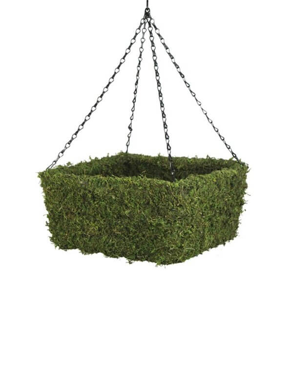 MossWeave Square Hanging Basket