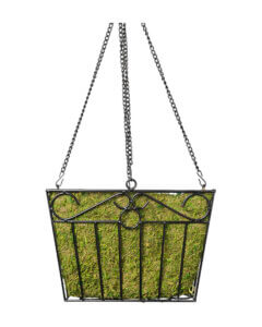 London Square Wire Hanging Basket