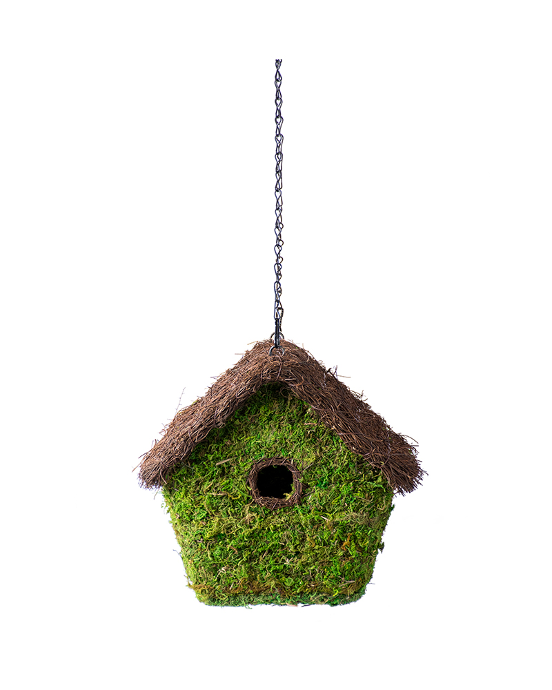 Super Moss Maison Woven Birdhouse 9.5 x 10.5 - THE BEACH PLUM COMPANY